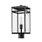 Z-Lite Nuri 1 Light Outdoor Post Mount Fixture, Black & Clear 596PHMR-BK - alternate 2